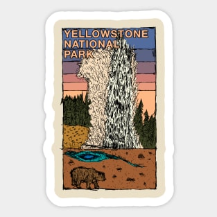 Yellowstone National Park Sticker